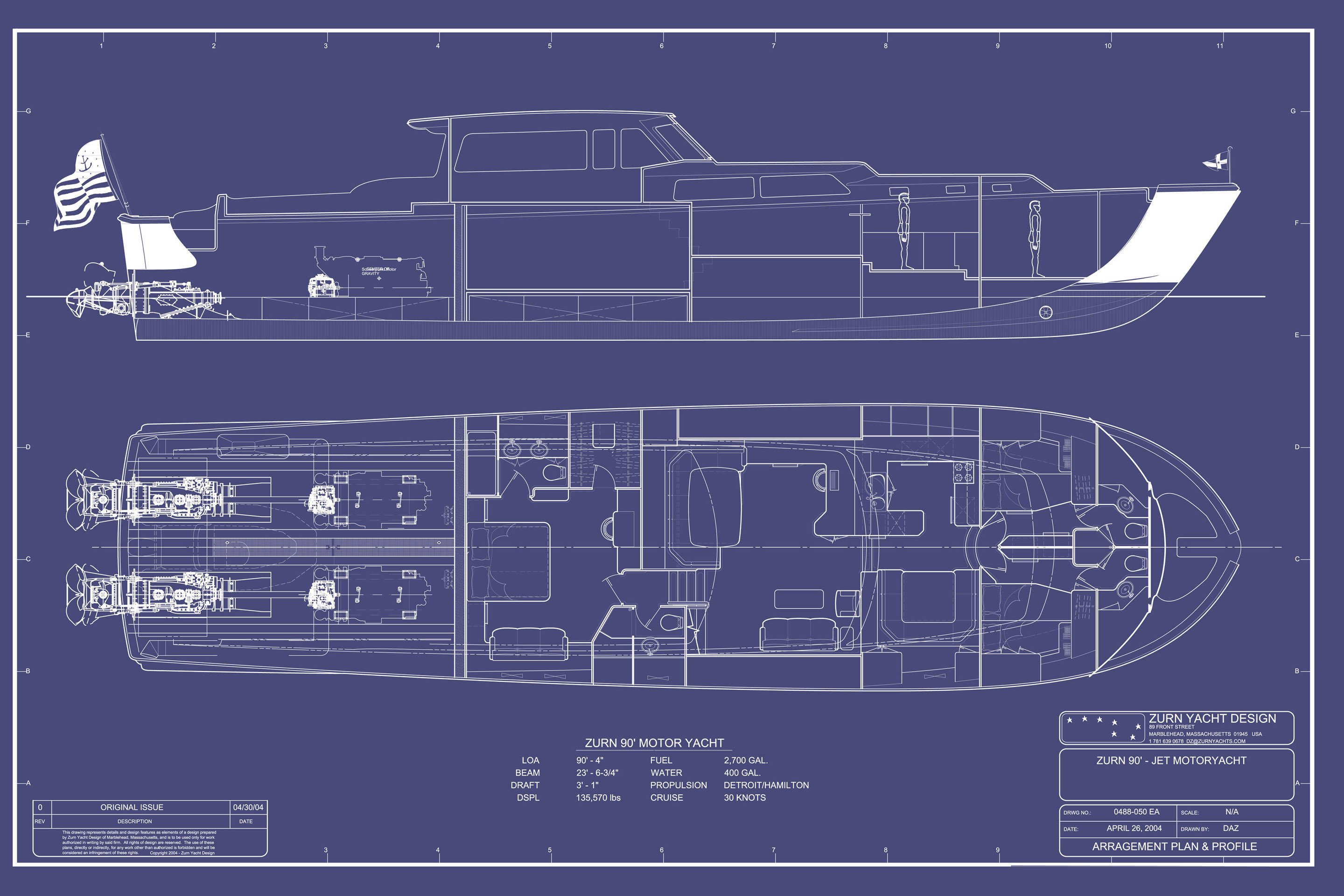 Design 0488 - Zurn 90 | Zurn Yacht Design